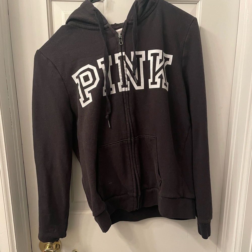 Black long sleeve zip up